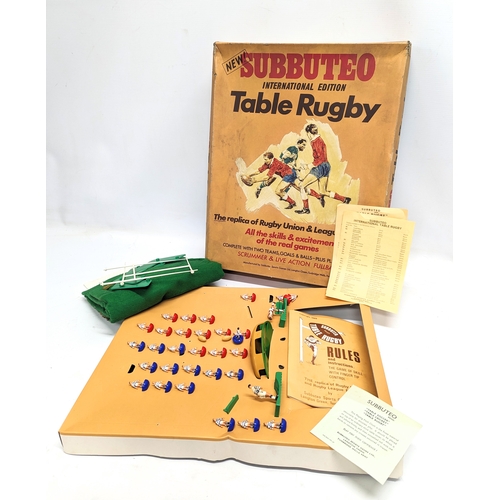 246 - A vintage Subbuteo Table Rugby, International Edition. The Replica of Rugby Union & League Football.