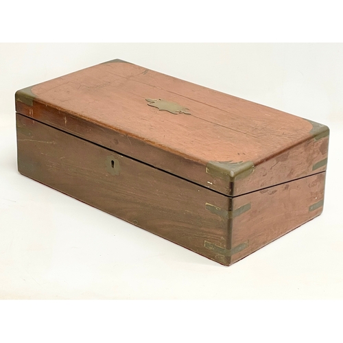 315 - A Victorian mahogany writing slope. 50x26x16cm.