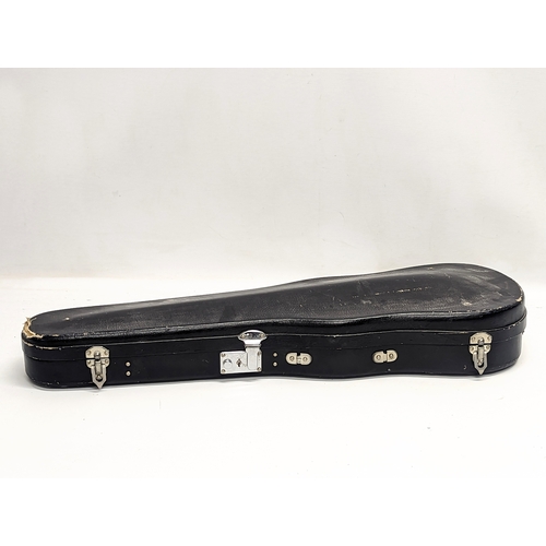 505 - A vintage violin in case.