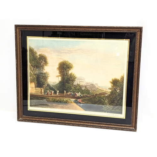 634 - A signed early 20th century print by John Cother Webb. 58.5x48cm