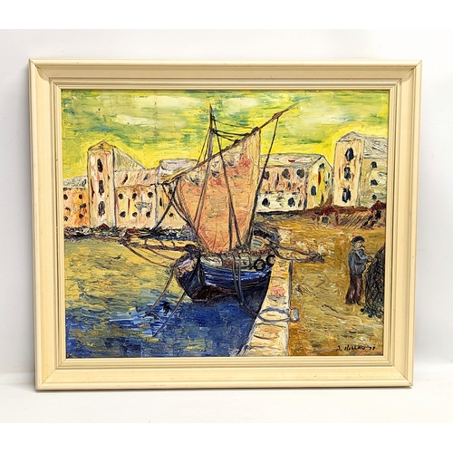 689 - An Impressionist oil painting by B. Mullan, 1978. 70x68cm