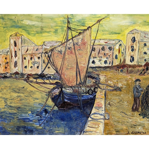 689 - An Impressionist oil painting by B. Mullan, 1978. 70x68cm