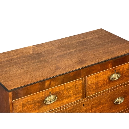 1030 - A good quality George III oak chest of drawers. Circa 1800. 100x45x116cm