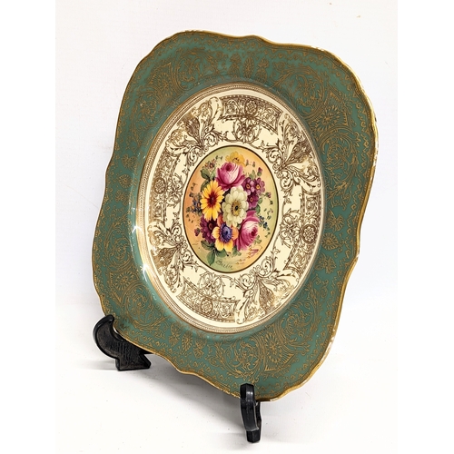 735 - A late 19th century Royal Worcester porcelain cabinet plate. 24cm