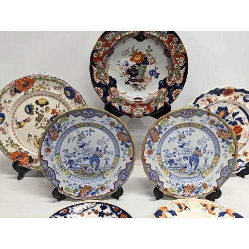 737 - A quantity of 19th century plates.