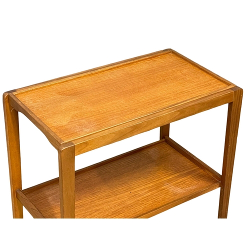 1018 - A Mid Century teak 2 tier trolley