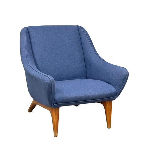 820 - A rare Danish Mid Century ‘ML-90’ easy chair designed by Illum Wikkelso for A. Mikael Laursen. 1960’... 