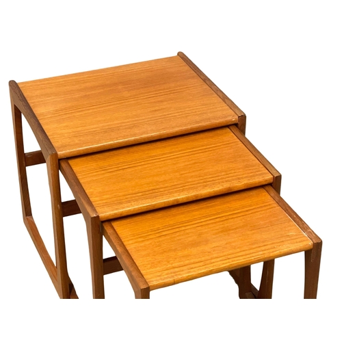 872 - A G-Plan Quadrille Mid Century teak nest of tables.