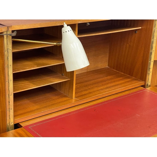 879 - A Mid Century teak ‘Home Office’ Magic Box desk by Newcraft LTD.