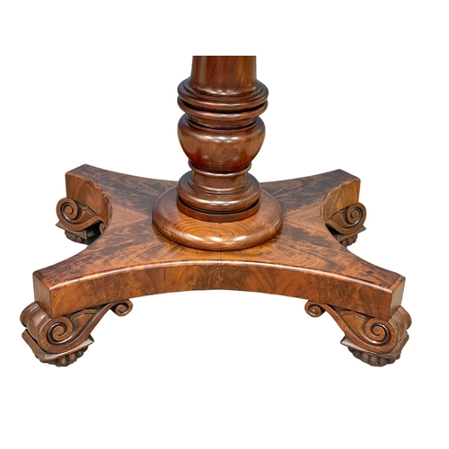 930 - A William IV mahogany turnover games table. Circa 1830.