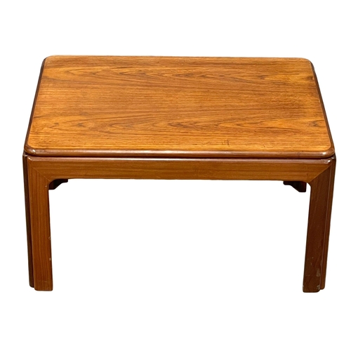 965 - A G-Plan Mid Century teak coffee table designed by Leslie Dandy. 72x52x40cm