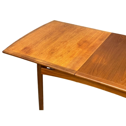 974 - A G-Plan Fresco Mid Century teak extending dining table. 1960’s. Open 193cm. Closed 147x88.5x74cm.