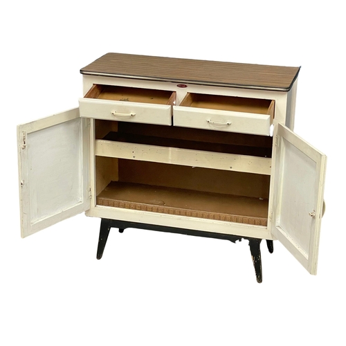 980 - A 1950’s kitchen side cabinet by Alwood. 85x37x84cm