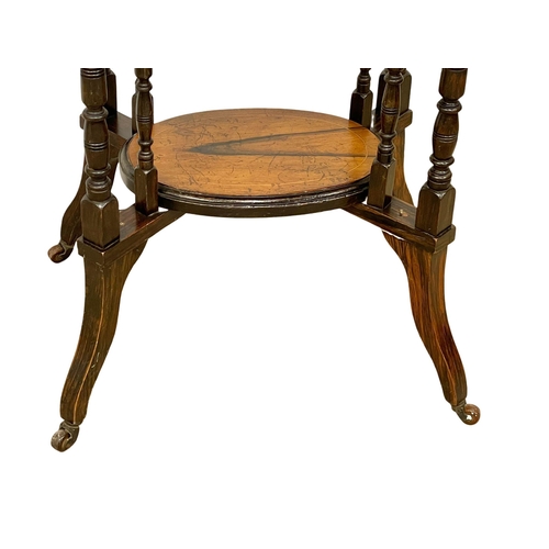 995 - A late Victorian inlaid rosewood occasional table. Circa 1900. 66x44x69cm