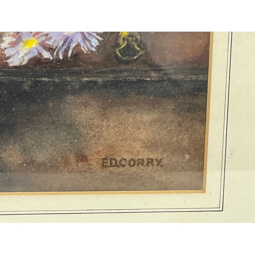 739 - A Still Life watercolour by Emily Davis Corry. Painting 36.5x26cm. Frame 52x41cm.