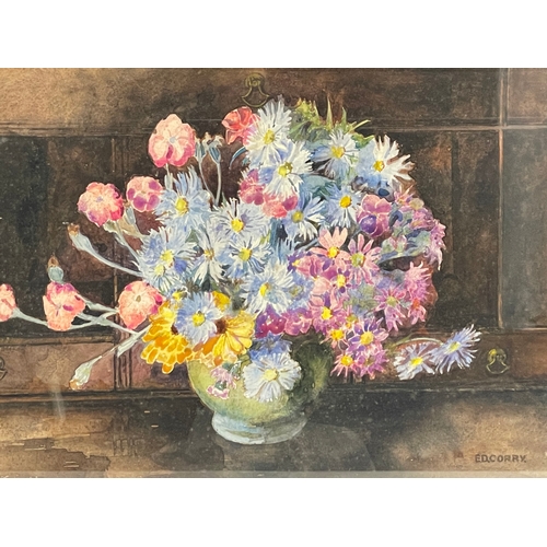 739 - A Still Life watercolour by Emily Davis Corry. Painting 36.5x26cm. Frame 52x41cm.