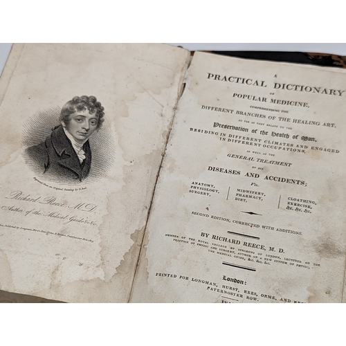 780K - A Richard Reece Medical Book dated 1813 with other Victorian medical book, dated 1876.