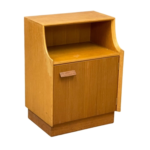 1049 - A G-Plan Brandon range Mid Century oak bedside cabinet.