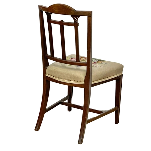 1056 - A good quality late 19th century Hepplewhite style side chair, circa 1890-1900