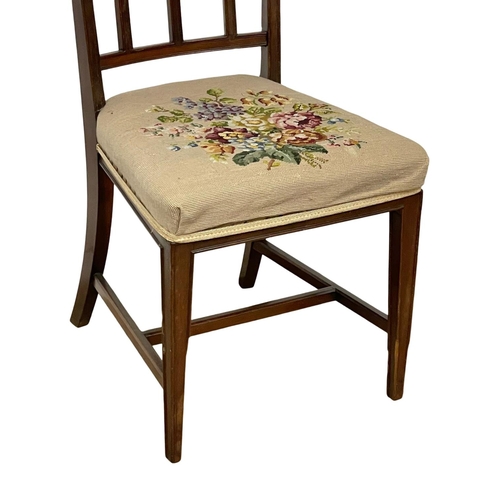 1056 - A good quality late 19th century Hepplewhite style side chair, circa 1890-1900