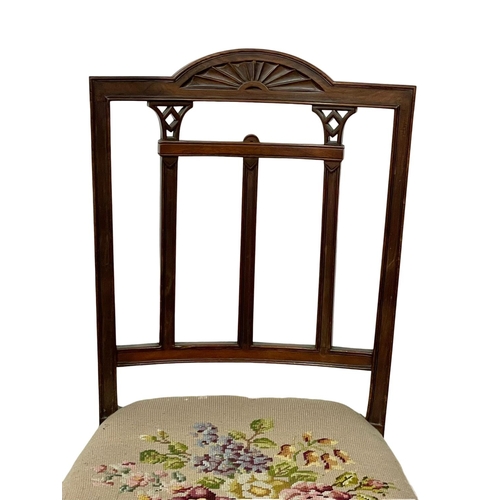 1056 - A good quality late 19th century Hepplewhite style side chair, circa 1890-1900