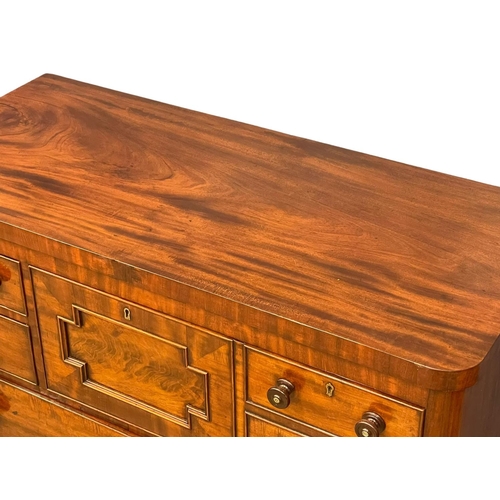 1057 - A large Victorian mahogany chest of drawers. 116.5x52.5x95.5cm