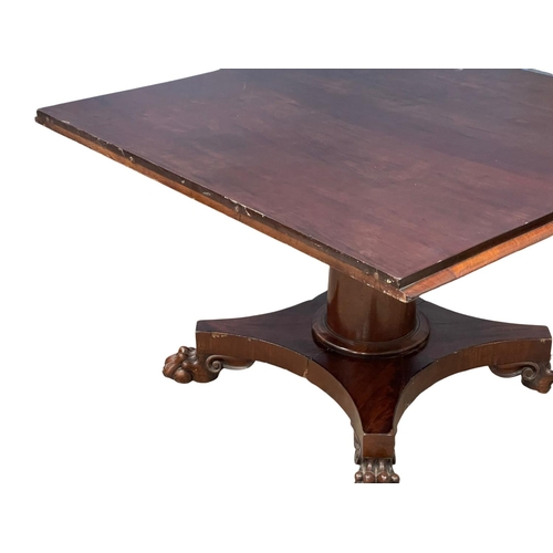 1064 - A William IV mahogany center table.