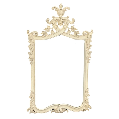 1093 - A large ornate framed mirror.  82x138cm