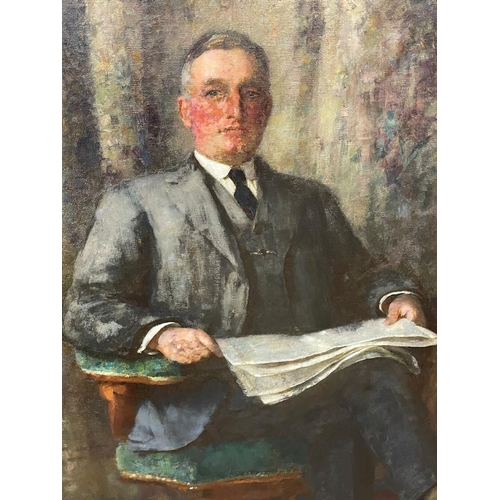 50A - A large oil painting by renowned artist Henrietta Rae (1859-1928) of Sir John Johnston, a Unionist p... 