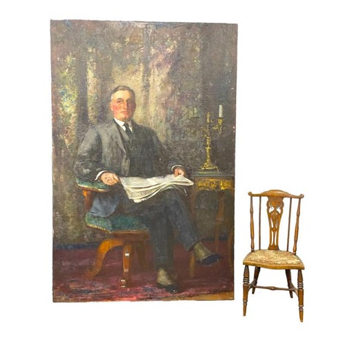 50A - A large oil painting by renowned artist Henrietta Rae (1859-1928) of Sir John Johnston, a Unionist p... 