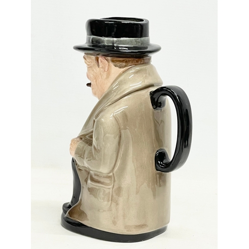 70 - A large Royal Doulton ‘Winston Churchill’ jug. 15x23cm