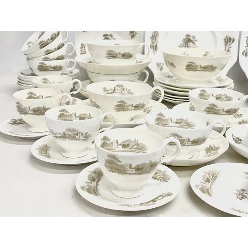 86 - A rare 69 piece late 18th/ early 19th century English porcelain tea and coffee set.