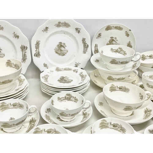 86 - A rare 69 piece late 18th/ early 19th century English porcelain tea and coffee set.