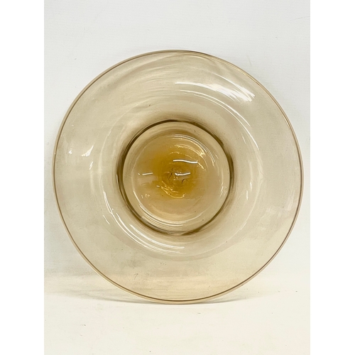 144 - A large early to mid 20th century Venetian Murano Glass bowl by Antonio Salviati. 34cm