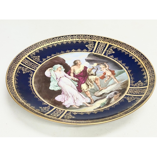 24 - 2 late 19th century ‘Royal Vienna’ hand painted and gilt porcelain cabinet plates with ‘Beehive/Shie... 