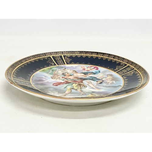 24 - 2 late 19th century ‘Royal Vienna’ hand painted and gilt porcelain cabinet plates with ‘Beehive/Shie... 