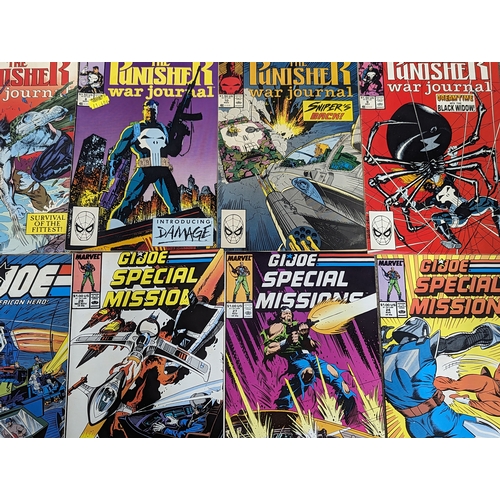 198 - A collection of 1980s Marvel Universe Comic Books, including The Punisher and G.I Joe.