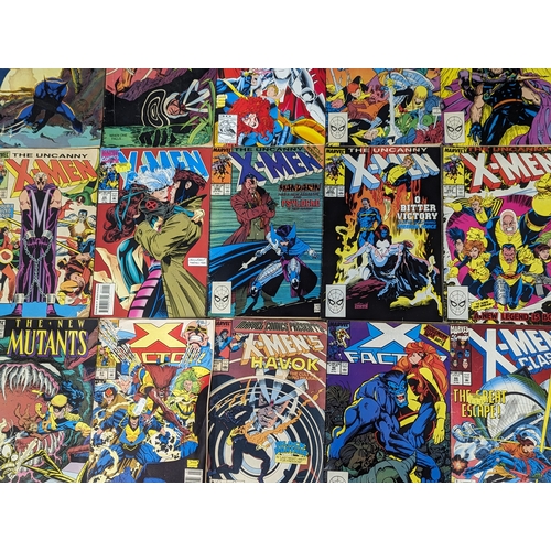 199 - A collection of 1980s X-Men Comic books, Wolverine, Cyclops, The New Mutants.