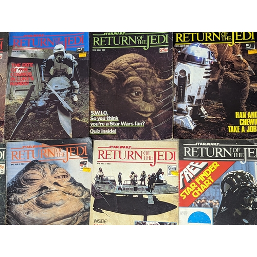 205 - A collection of 1983 Star Wars Return of the Jedi comic books.