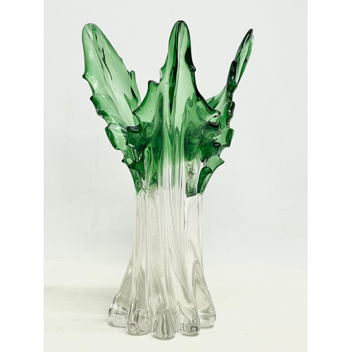 270 - A large vintage Art Glass vase. 34cm