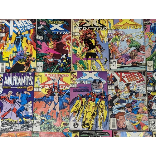 223 - A collection of 1980s Marvel Universe Comic books Including X-Men, Wolverine, etc.