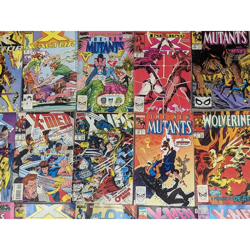 223 - A collection of 1980s Marvel Universe Comic books Including X-Men, Wolverine, etc.