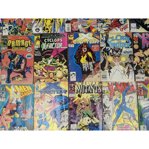 223 - A collection of 1980s Marvel Universe Comic books Including X-Men, Wolverine, etc.