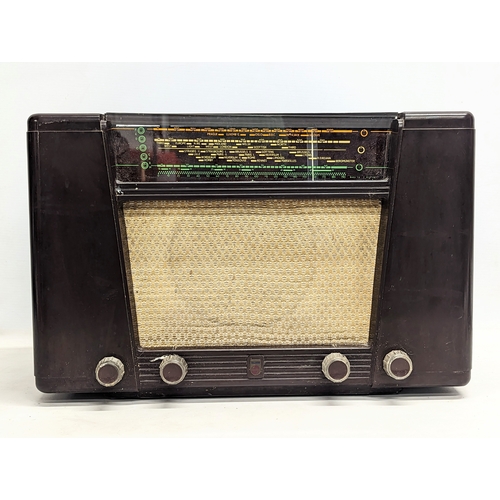 244 - A vintage Philips radio, model 11696. 45x20x30cm