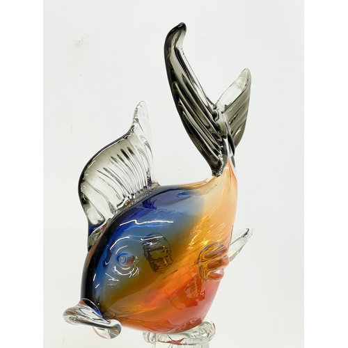335 - A large vintage Murano Glass fish. 26x38cm