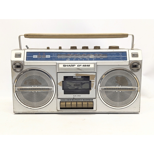 248 - A vintage Sharp GF-4646 cassette player.