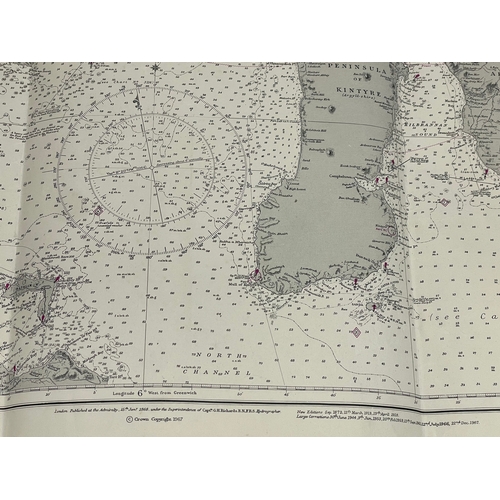 2 vintage Scottish West Coast Ordinance Survey Maps. Crowm