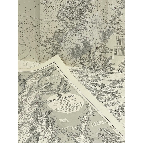 2 vintage Scottish West Coast Ordinance Survey Maps. Crowm