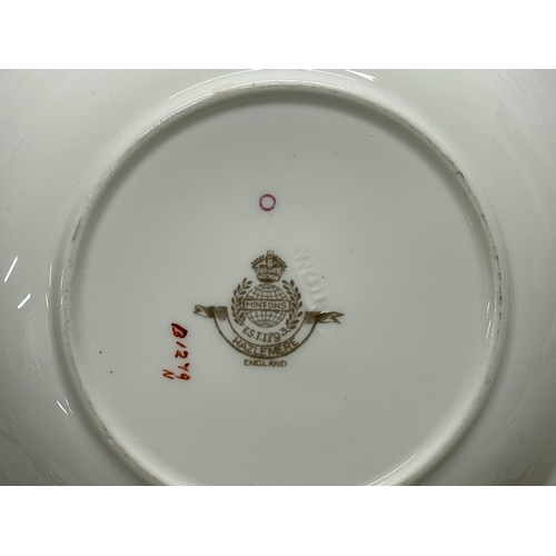 258 - A set of 5 Mintons ‘Hazlemere’ porcelain bowls. 19.5x3.5cm