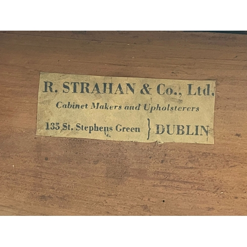 814 - A Robert Strahan of Dublin late 18th century mahogany turnover games table.  Circa 1770-1780.  83x39... 